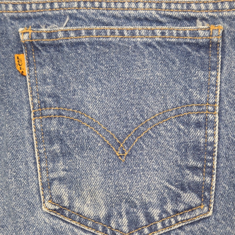 Vintage Levis 505 Regular Fit Straight Leg Jeans Mens 33x30 Mexico 100% Cotton - Picture 3 of 8